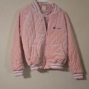 Champion Pink Varsity Jacket